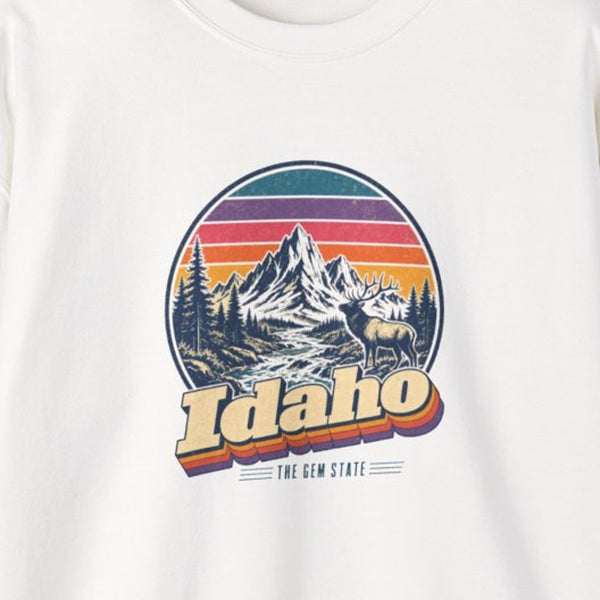 Idaho Retro Sunset Sweatshirt