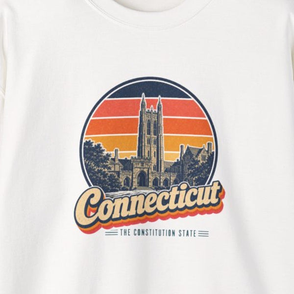 Connecticut Yale Campus Towers Sweatshirt