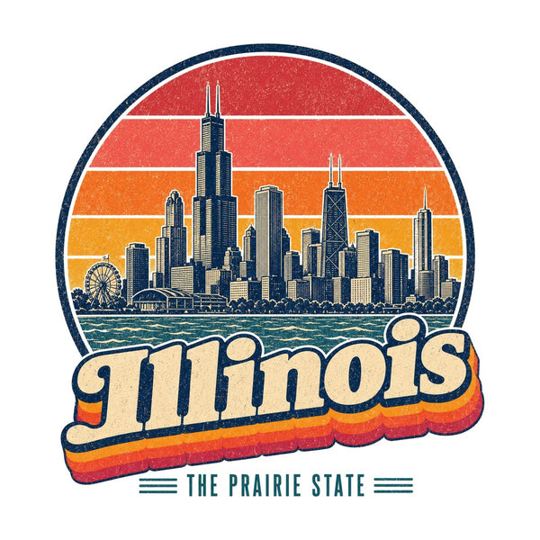 Illinois Chicago Skyline Tee