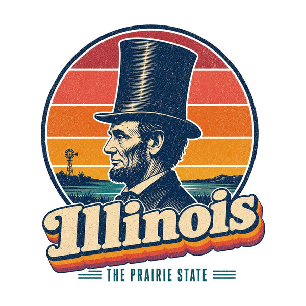 Illinois Lincoln Stovepipe Hat Tee