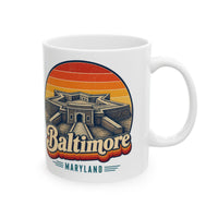 Baltimore Retro Sunset Mug