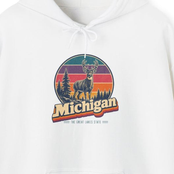 Michigan White Tailed Deer Hoodie