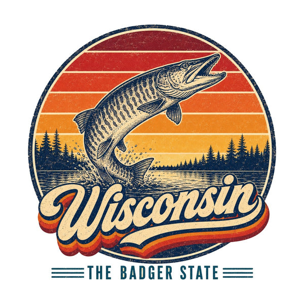 Wisconsin Northwoods Lake Muskie Tee