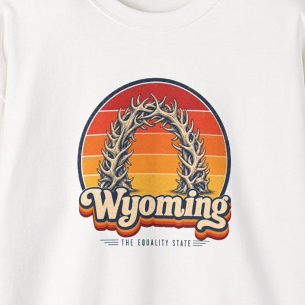 Wyoming Elk Antler Arch Sweatshirt