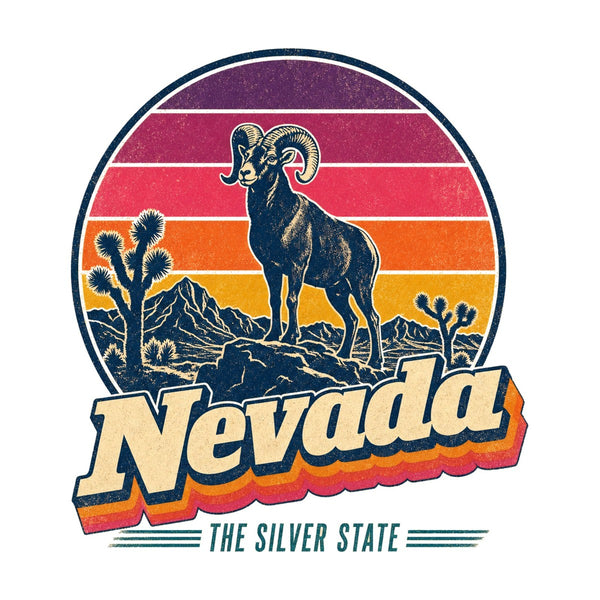 Nevada Retro Sunset Tee