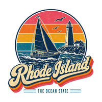 Rhode Island Retro Sunset Tee