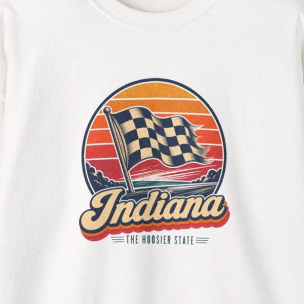 Indiana Checkered Flag Sweatshirt
