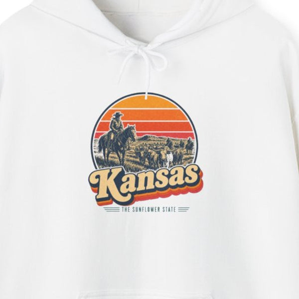 Kansas Dodge City Cattle Drive Hoodie