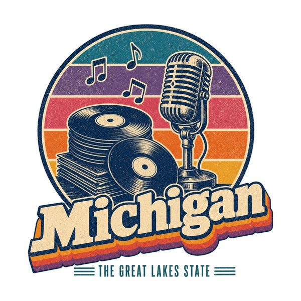 Michigan Detroit Soul Records Tee