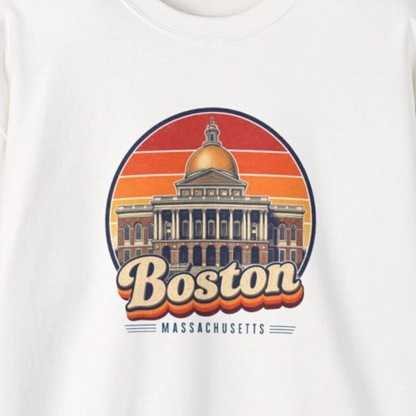 Boston Retro Sunset Sweatshirt