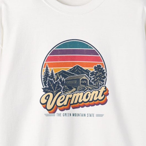 Vermont Retro Sunset Sweatshirt
