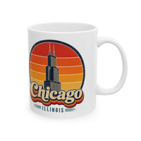 Chicago Retro Sunset Mug