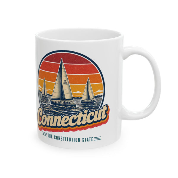 Connecticut Sailboats On The Sound Mug