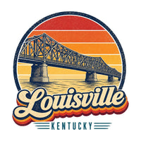 Louisville Retro Sunset Tee