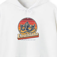 Louisiana Mardi Gras Mask And Beads Hoodie