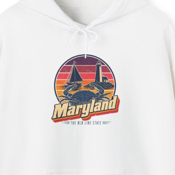 Maryland Retro Sunset Hoodie