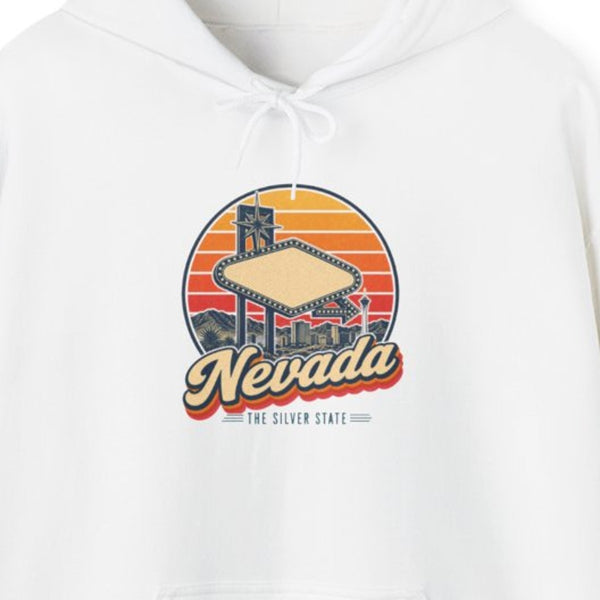 Nevada Vegas Style Neon Sign Hoodie