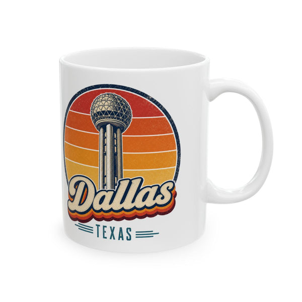 Dallas Retro Sunset Mug