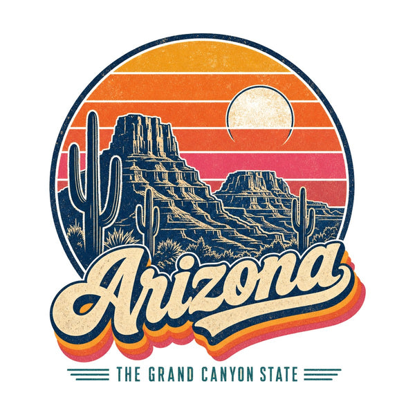 Arizona Retro Sunset Tee
