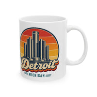 Detroit Retro Sunset Mug