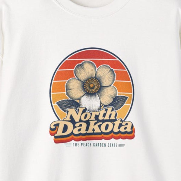 North Dakota Wild Prairie Rose Sweatshirt