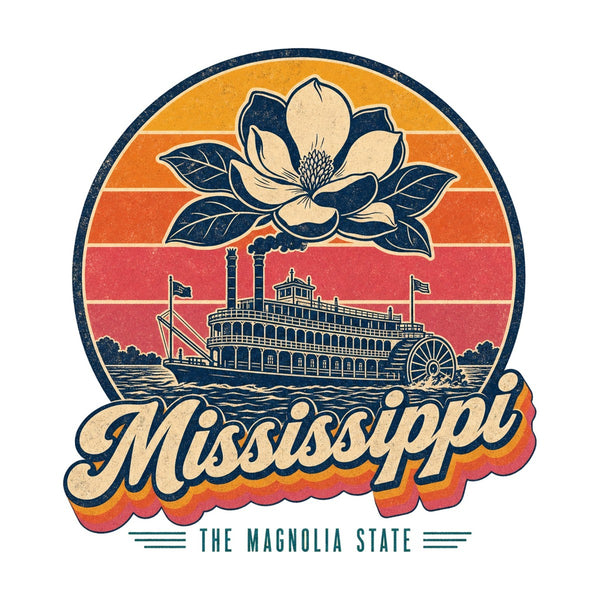 Mississippi Retro Sunset Tee