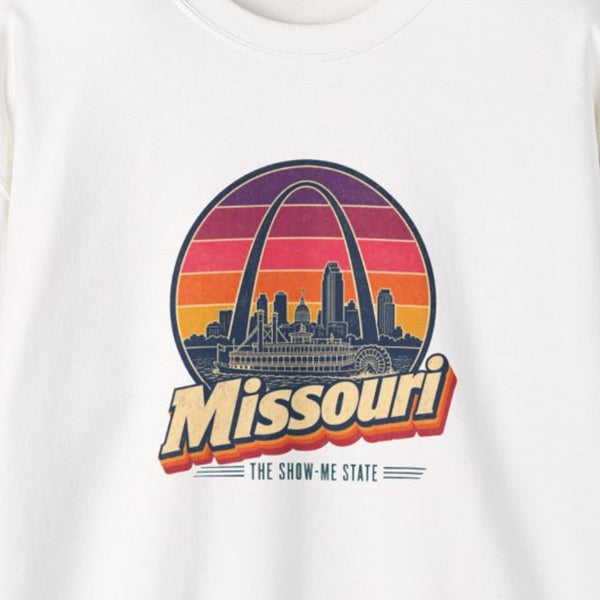 Missouri Retro Sunset Sweatshirt
