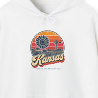 Kansas Retro Sunset Hoodie