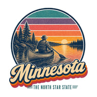 Minnesota Canoe On A North Lake Tee