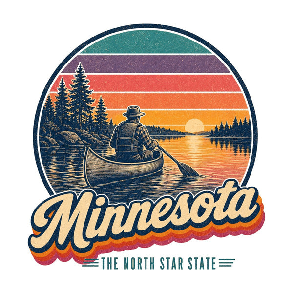 Minnesota Canoe On A North Lake Tee