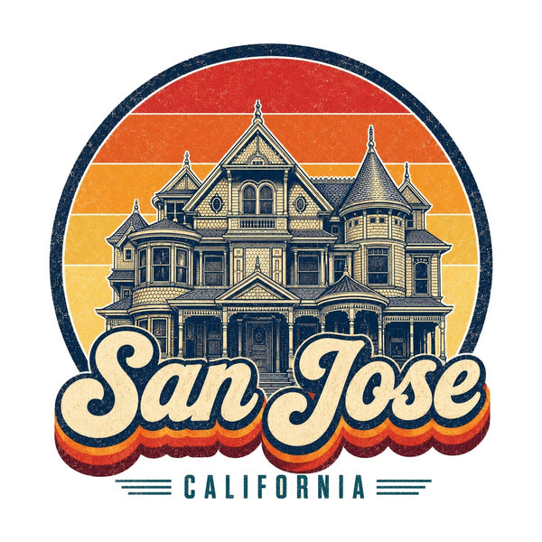 San Jose Retro Sunset Tee