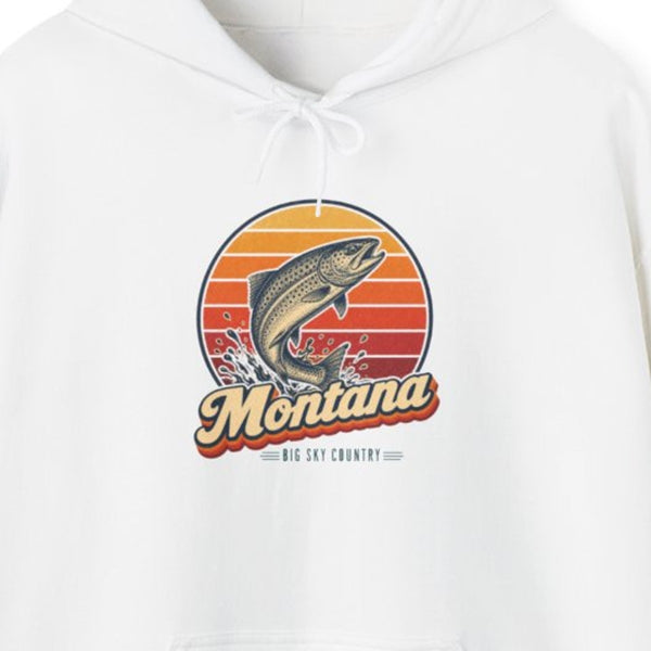 Montana Trout Leaping Hoodie