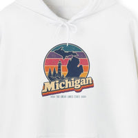 Michigan Retro Sunset Hoodie