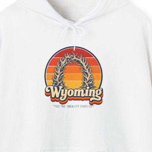 Wyoming Elk Antler Arch Hoodie