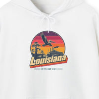 Louisiana Retro Sunset Hoodie