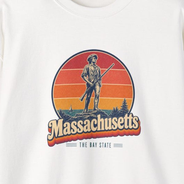 Massachusetts Minuteman Statue Sweatshirt
