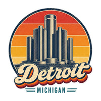 Detroit Retro Sunset Tee