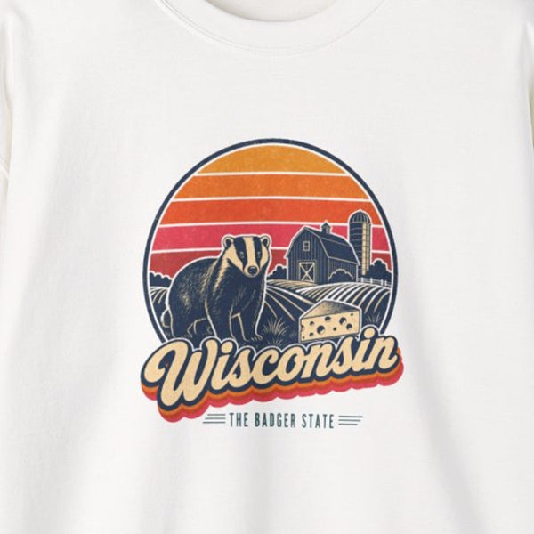 Wisconsin retro sweatshirt