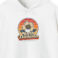 North Dakota Wild Prairie Rose Hoodie