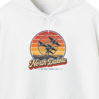 North Dakota Enchanted Highway Geese In Flight Hoodie
