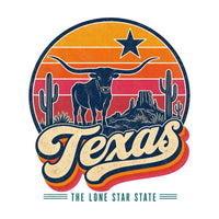 Texas Retro Sunset Tee
