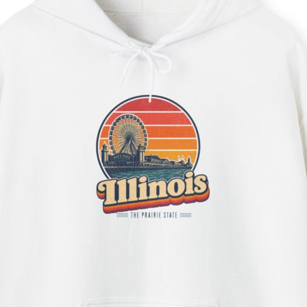 Illinois Navy Pier Ferris Wheel Hoodie