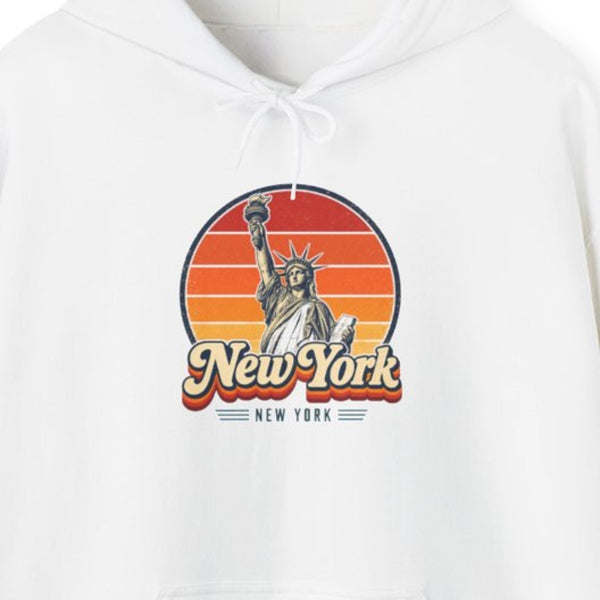 New York City Retro Sunset Hoodie