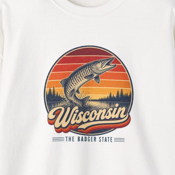 Wisconsin Northwoods Lake Muskie Sweatshirt