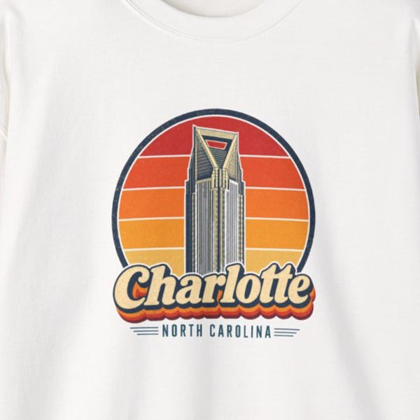 Charlotte Retro Sunset Sweatshirt