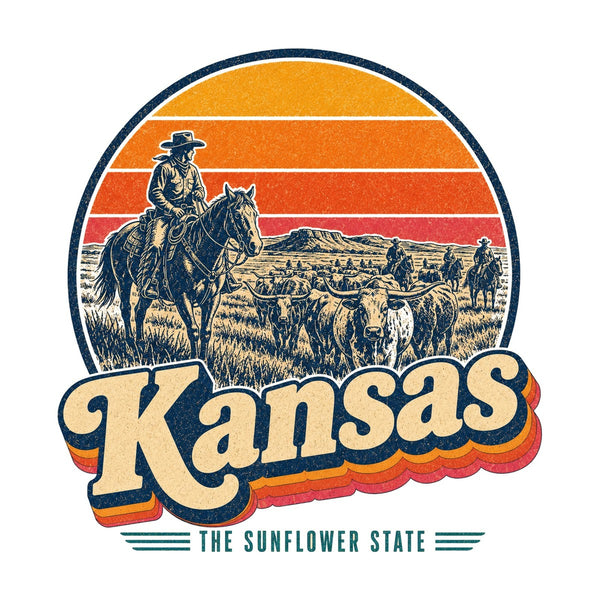 Kansas Dodge City Cattle Drive Tee