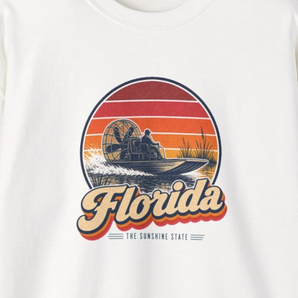 Florida Everglades Airboat Sweatshirt