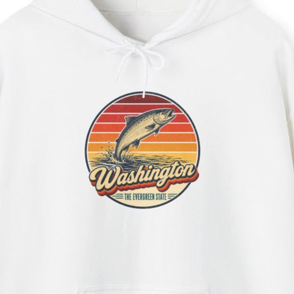 Washington Leaping Salmon Hoodie