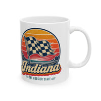 Indiana Checkered Flag Mug
