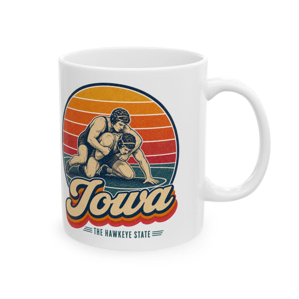 Iowa Wrestling Mug